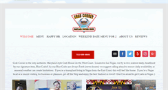 Desktop Screenshot of crabcornerlv.com